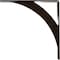 Ekena Millwork Legacy Steel Bracket, Antiqued Bronze 2"W x 14"D x 14"H BKTM02X14X14LEABZ - alternate 7